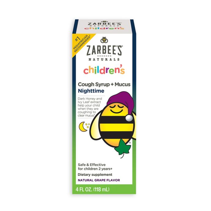 Zarbee S 4 Oz Naturals Childrens Nighttime Cough Syrup Mucus