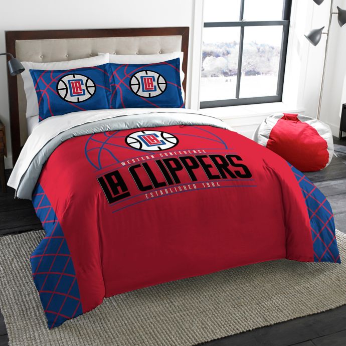 Nba Los Angeles Clippers Reverse Slam Comforter Set Bed Bath