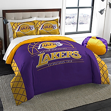 The Northwest Company Los Angeles Lakers Reverse Slam Twin Comforter & Sham Set 