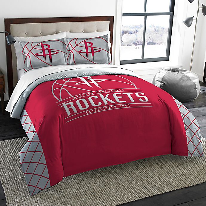 nba houston rockets reverse slam comforter set | bed bath & beyond