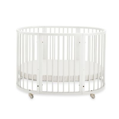 white oval crib