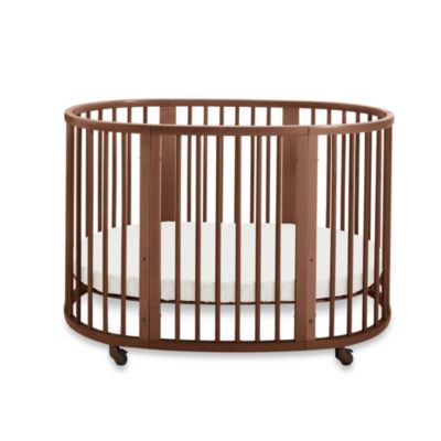 walnut crib