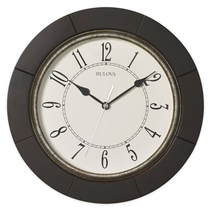 Bulova Deco Wall Clock in Espresso Bed Bath and Beyond Canada
