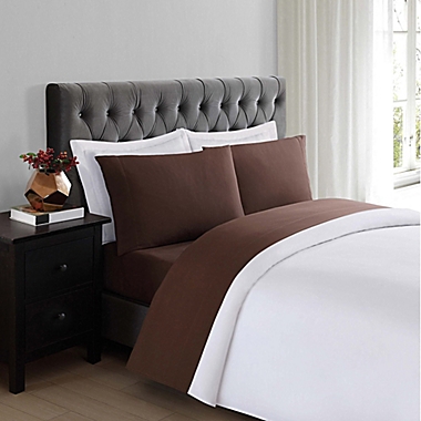 Truly Soft Everyday Queen Sheet Set in Brown. View a larger version of this product image.