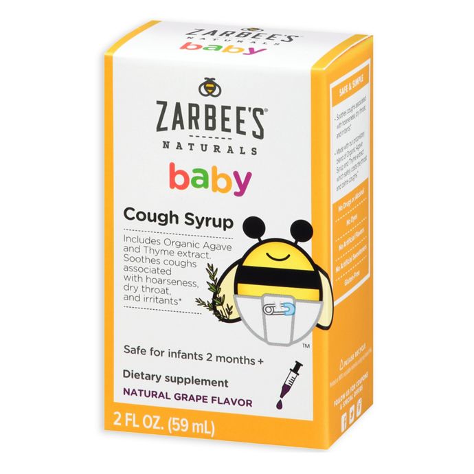 Zarbee S 2 Oz Naturals Baby Cough Syrup In Natural Grape Flavor