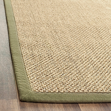 Safavieh Madison Natural Fiber 8-Foot x 8-Foot Area Rug in Natural/Green. View a larger version of this product image.