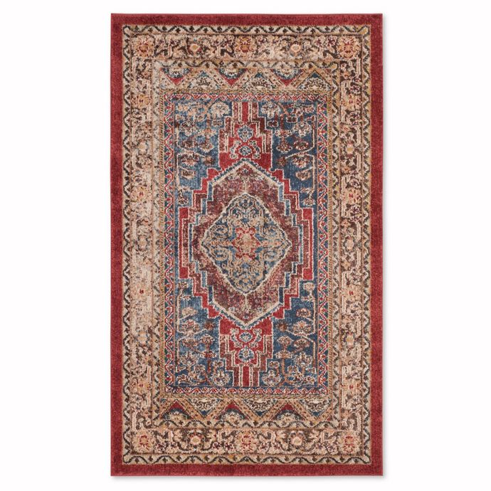 Safavieh Bijar Kermin Area Rug in Royal/Brown Bed Bath & Beyond