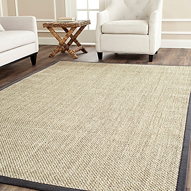 Safavieh Natural Fiber Collection Madison 8-Inch Square Rug in Marble/Grey. View a larger version of this product image.