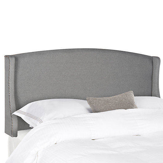 Safavieh Austin Winged Headboard Bed, Grey Winged Headboard Bed