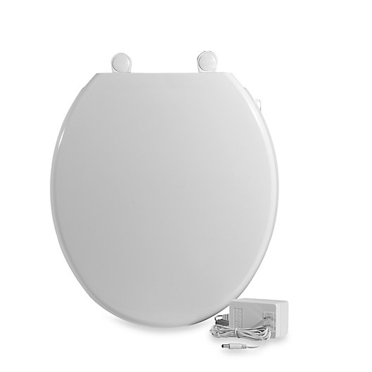 Alternate image 1 for UltraTouch™ Heated Round Toilet Seat in White