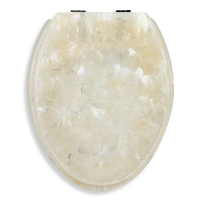 Ginsey Mother of Pearl Elongated Toilet Seat | Bed Bath & Beyond