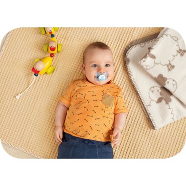 MAM Clear 0-6M 2-Pack Pacifiers in Pink/Green. View a larger version of this product image.