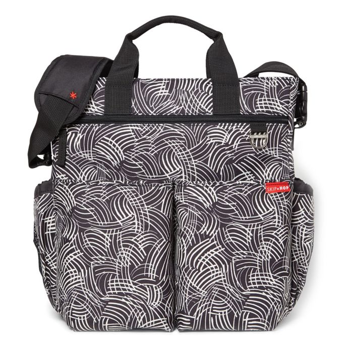 Skip Hop Duo Signature Diaper Bag in Black Swirl buybuy BABY