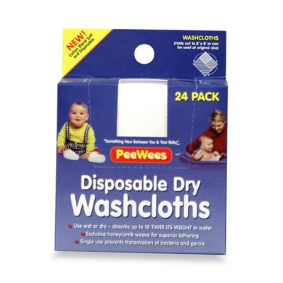 disposable dry washcloths baby