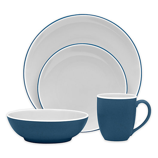 Alternate image 1 for Noritake® ColorTrio Coupe 4-Piece Place Setting in Blue