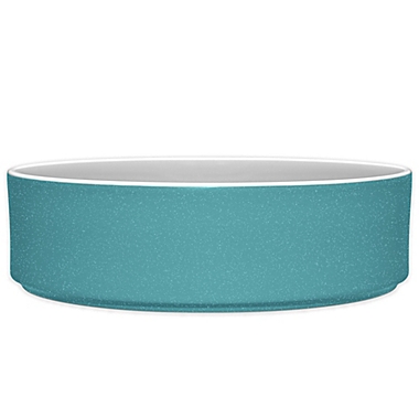 Noritake&reg; ColorTrio Stax Serving Bowl in Turquoise. View a larger version of this product image.