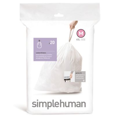simplehuman&reg; Code M 20-Pack 45-Liter Custom Fit Liners
