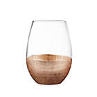 Alternate image 1 for Fitz and Floyd&reg; Linen Copper Stemless Wine Glasses (Set of 4)