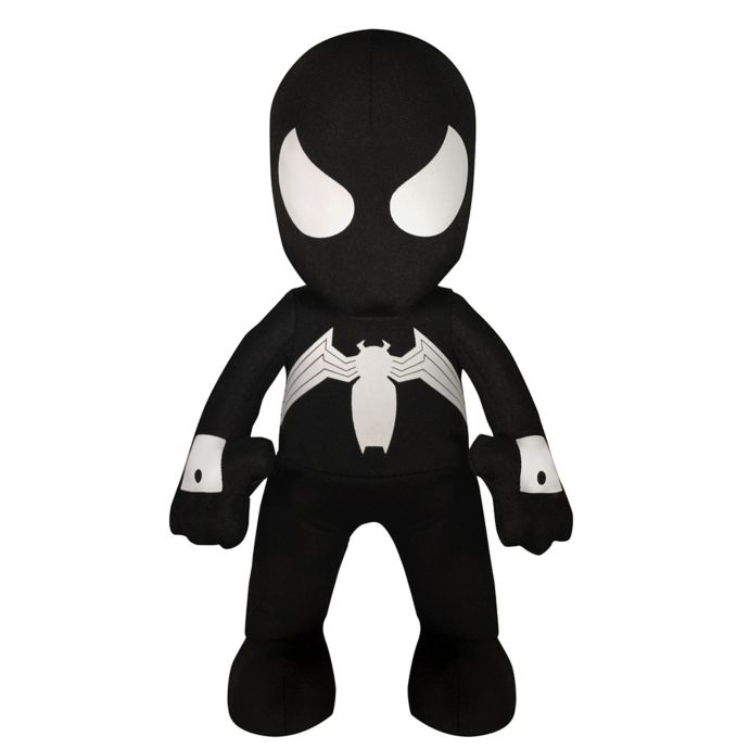 black spider man plush