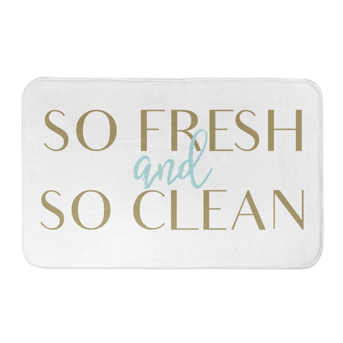 2 Foot 8 Inch X 1 Foot 75 Inch So Fresh And Clean Bathroom Mat In