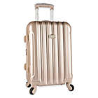 Alternate image 0 for Kensie Metallic 20-Inch Hardside Spinner Carry On Luggage in Pale Gold