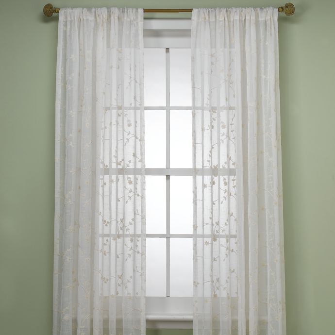 B Smith Bermuda Window Curtain Panel In Ivory Bed Bath Beyond