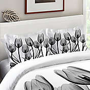 Laural Home&reg; Tulips Standard Pillow Sham in Black/White
