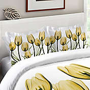 Laural Home&reg; Golden Tulips Standard Pillow Sham in Yellow/White