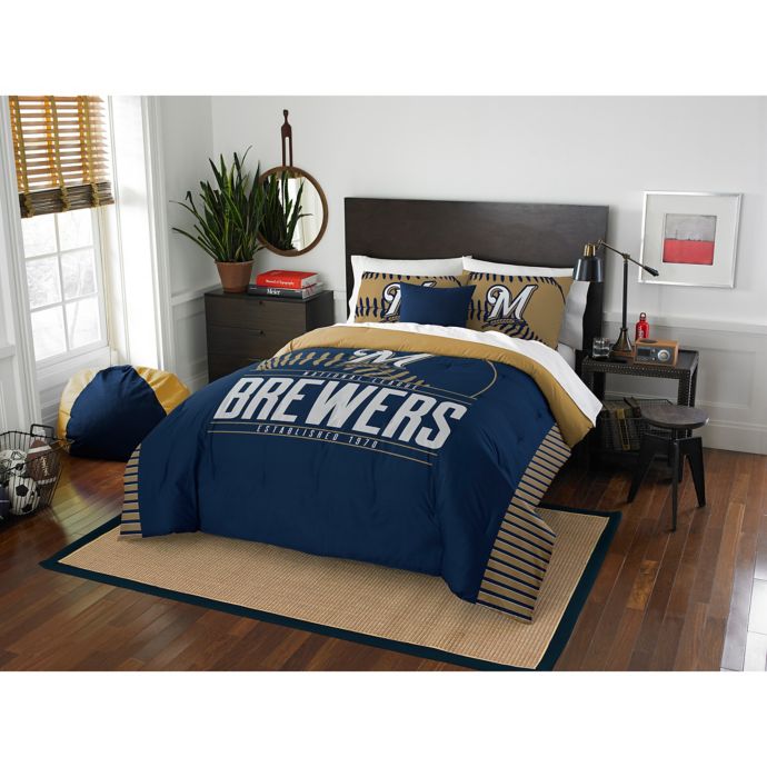 Mlb Milwaukee Brewers Grand Slam Comforter Set Bed Bath Beyond
