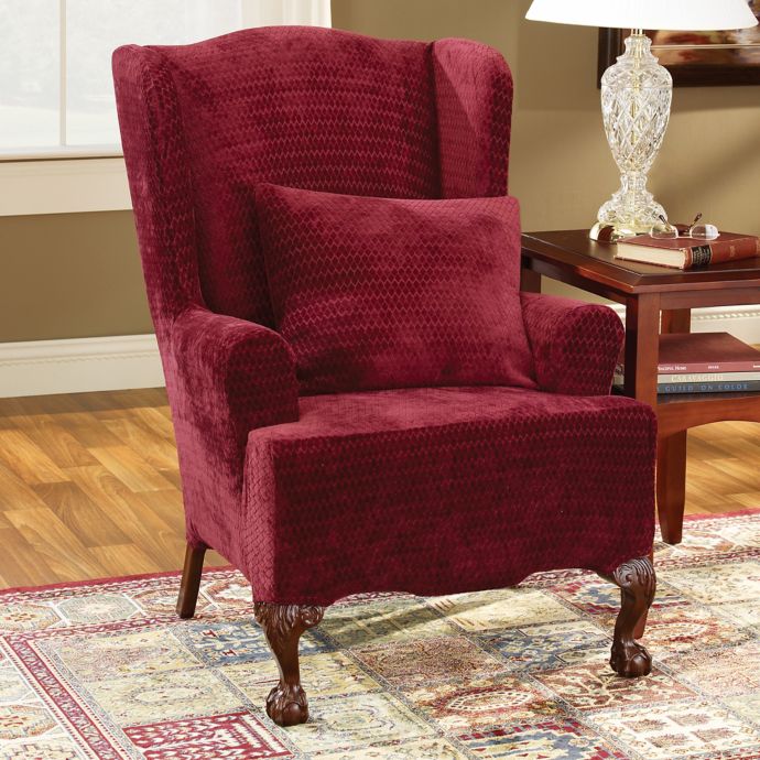 Minimalist Wingback Chair Slipcovers Canada for Large Space