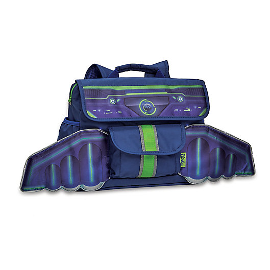 Alternate image 1 for Bixbee Space Racer Backpack in Blue/Green