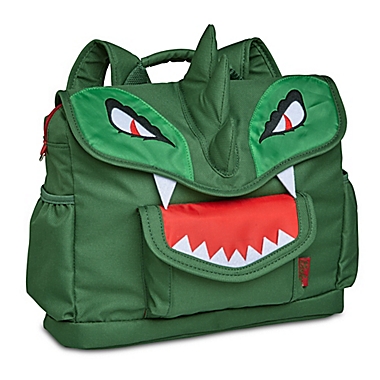 Bixbee Dino Pack Backpack in Green/Red. View a larger version of this product image.