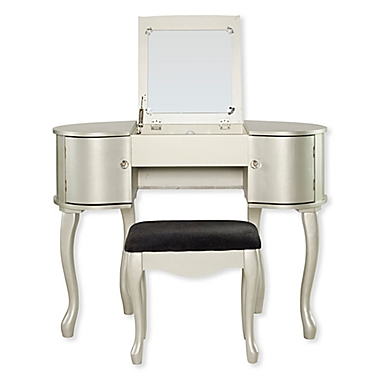 Paloma 2-Piece Vanity Set in Silver. View a larger version of this product image.
