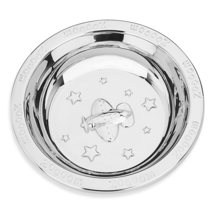 Reed & Barton® Zoom Zoom Stainless Steel Baby Bowl buybuy BABY