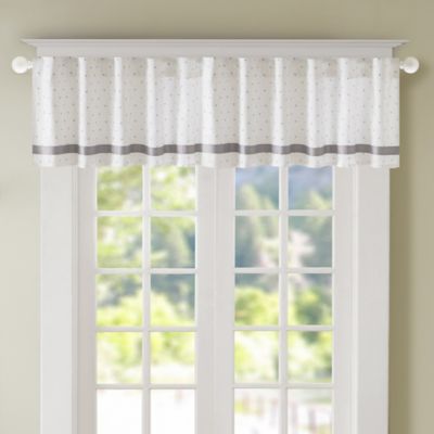 Regency Heights Lizzie Dot Rod Pocket Window Curtain Panel and Valance