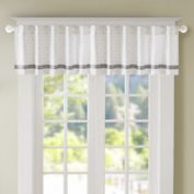 Lizzie Dot 100% Blackout Valance in Grey