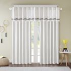 Alternate image 2 for Lizzie Dot 100% Blackout Valance in Grey