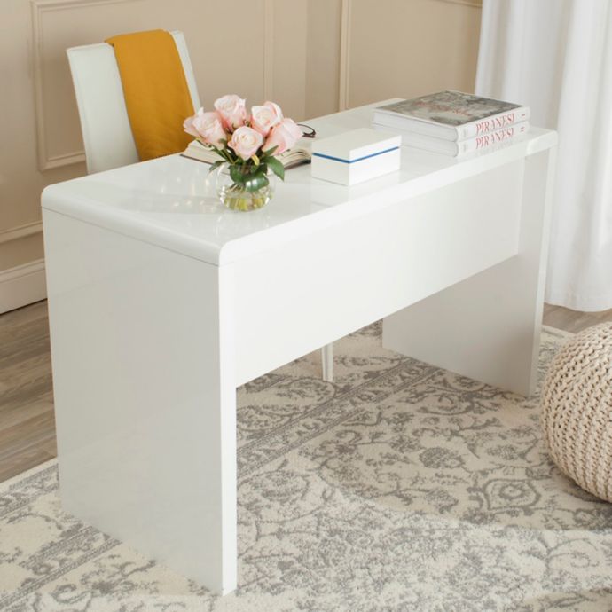 Safavieh Kaplan Desk In White Bed Bath Beyond