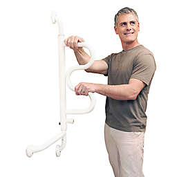The Curve Pivoting Grab Bar in White