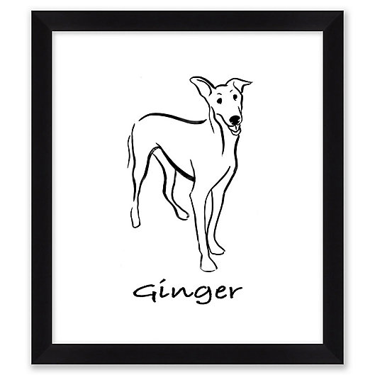 Alternate image 1 for Greyhound 15-Inch x 17-Inch Framed Wall Art