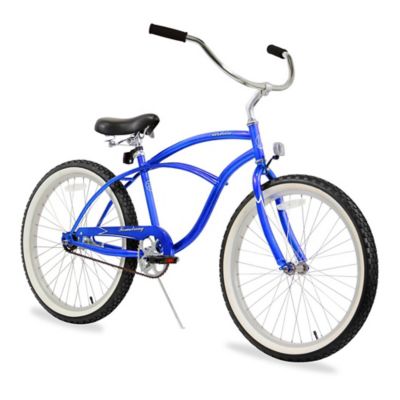 blue beach cruiser bike