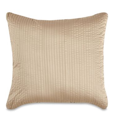 Wamsutta&reg; 500-Thread-Count PimaCott&reg; Damask Stripe Square Throw Pillow in Taupe. View a larger version of this product image.