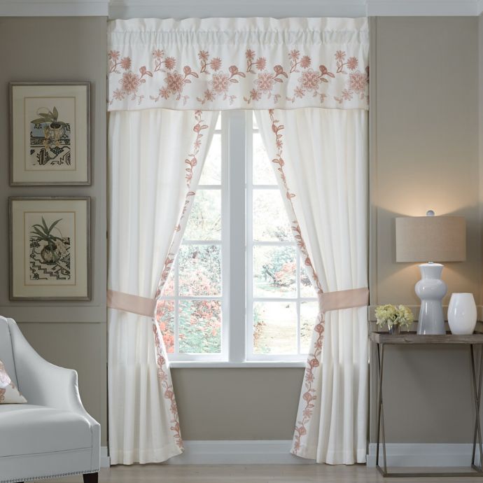 Croscill Fiona Window Curtain Panels And Valance Bed Bath Beyond