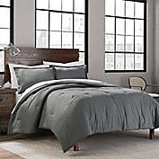 Garment Washed Solid 2-Piece Twin/Twin XL Comforter Set in Grey