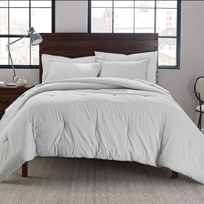 Garment Washed Solid Comforter Set Bed Bath Beyond