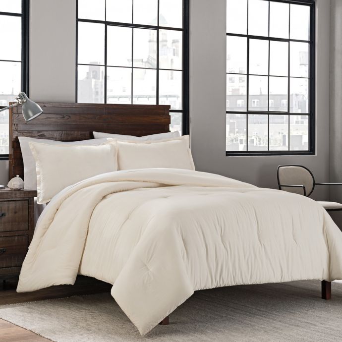 Garment Washed Solid Comforter Set Bed Bath & Beyond