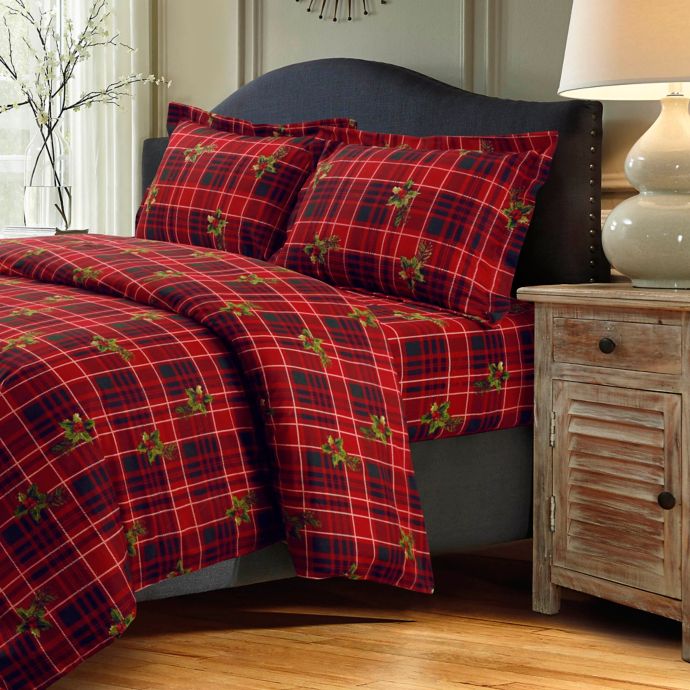 Tribeca Living Vintage Plaid Duvet Cover Set Bed Bath and Beyond Canada
