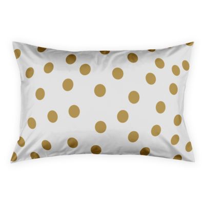 black and white polka dot pillow