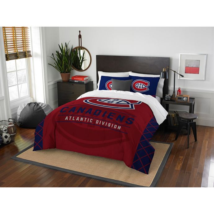 Nhl Montreal Canadiens Draft Comforter Set Bed Bath And Beyond