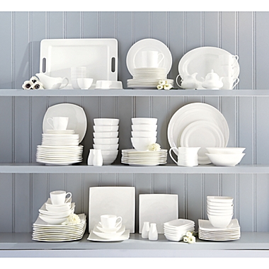 Nevaeh White&reg; by Fitz and Floyd&reg; Grand Rim Dinnerware Collection. View a larger version of this product image.